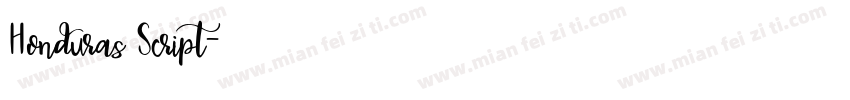 Honduras Script字体转换